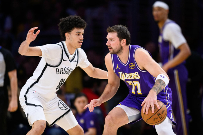 东契奇砍41分难救主 湖人主场力克篮网终结对手