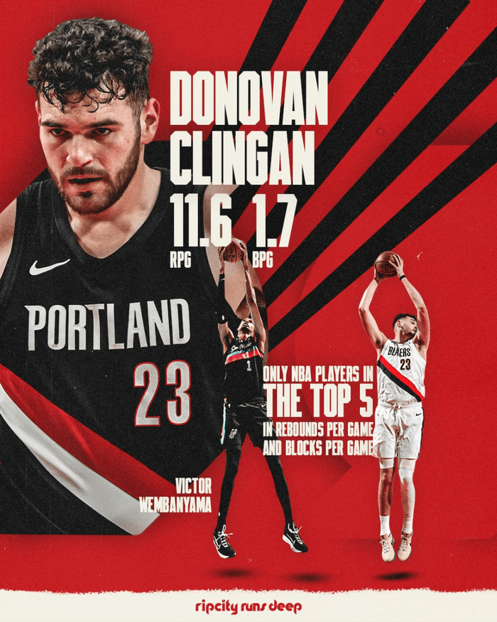 开拓者双星克林根文班亚马数据亮眼 防守体系或